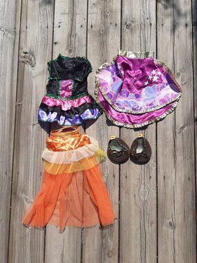 Build a Bear Clothing Orange Dress & Shoes